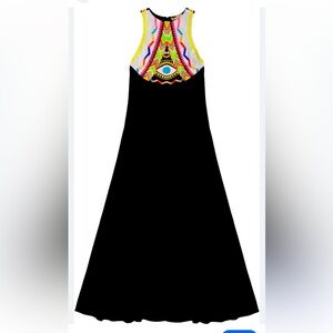 Mara Hoffman Embroidered & beaded Boho Maxi Dress great condition